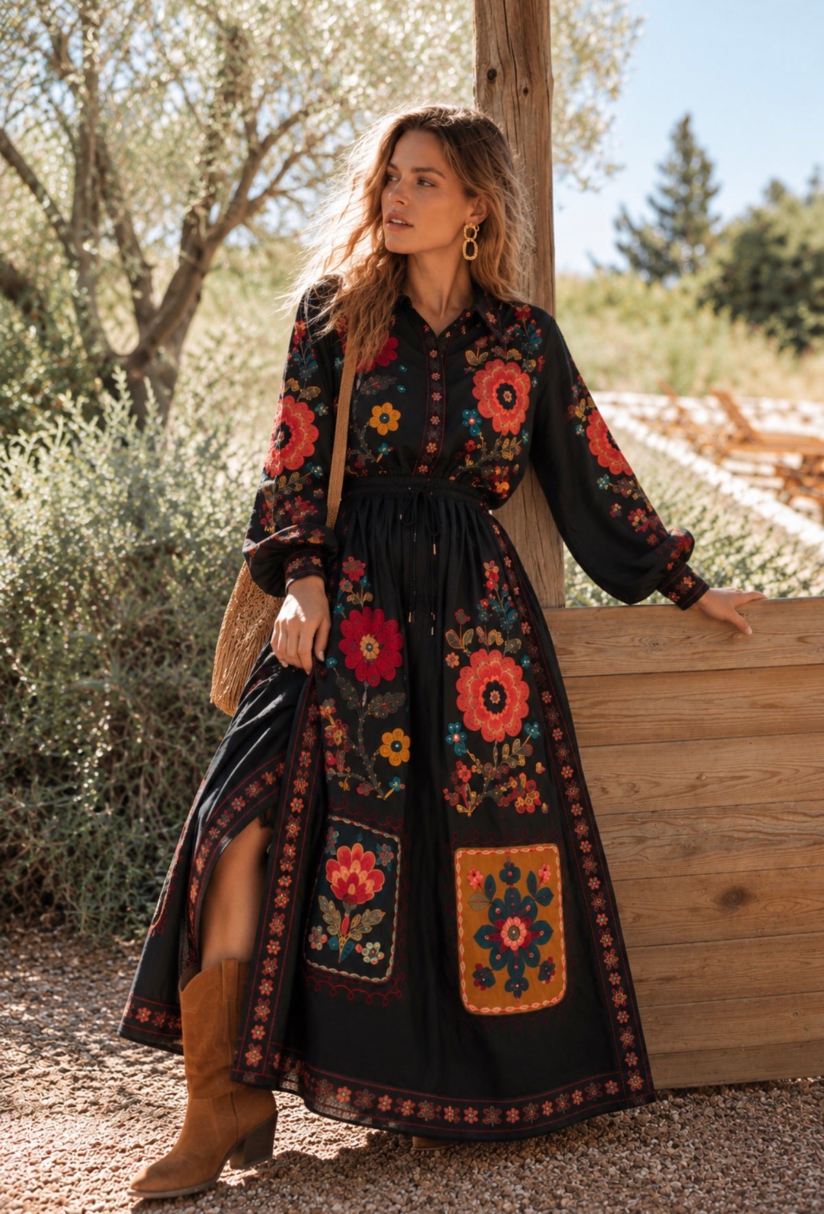 FOLK GARDEN SKIRT
