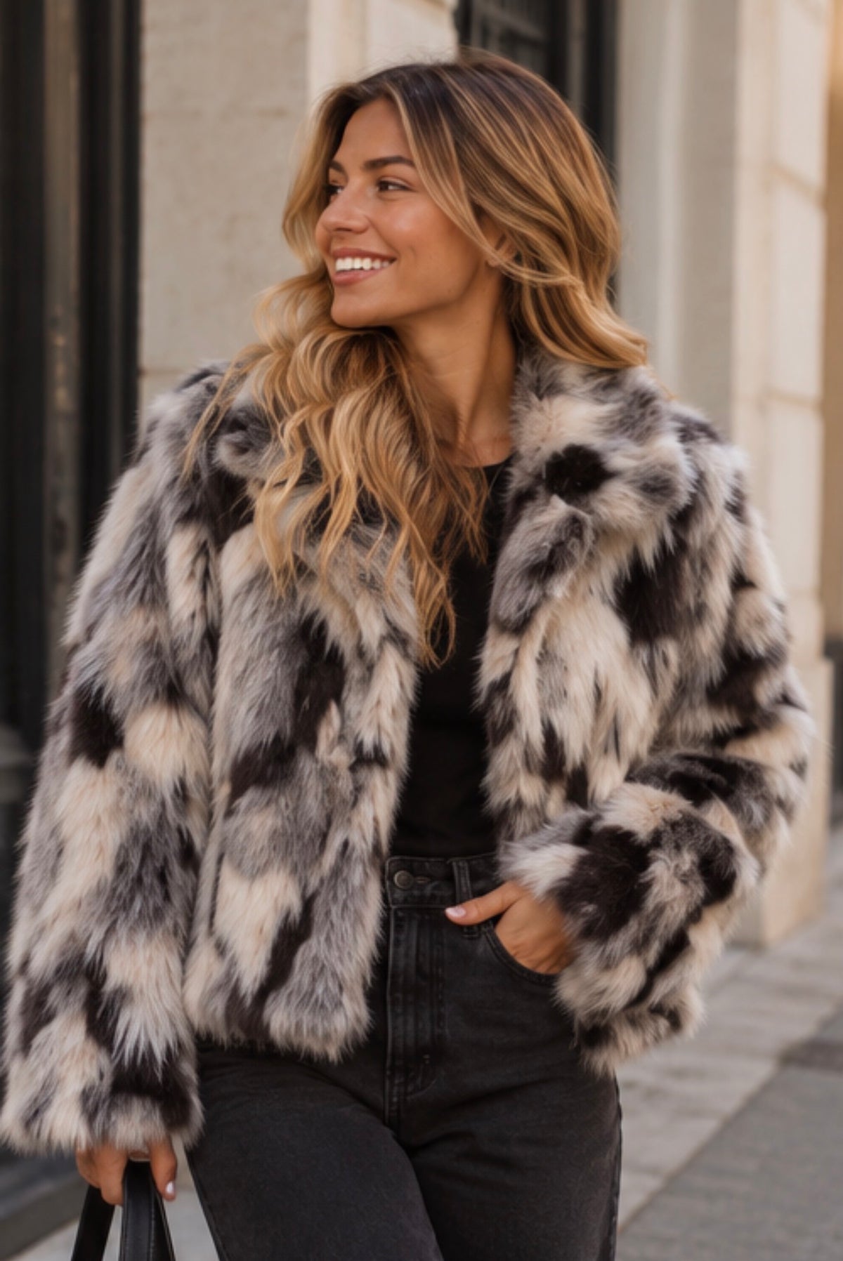 ASPEN FAUX FUR JACKET