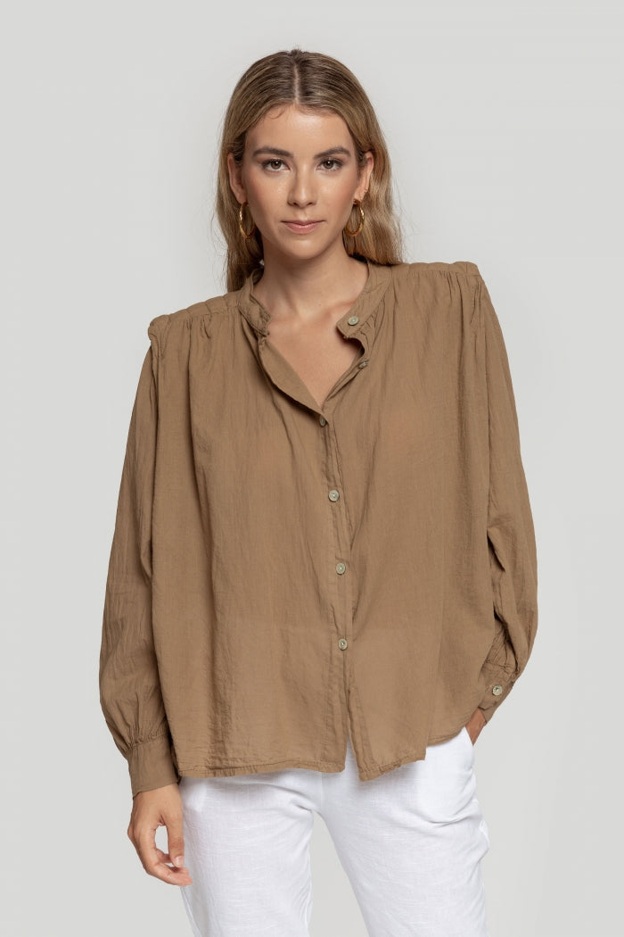 ADELE | Shirt with shoulder pads
