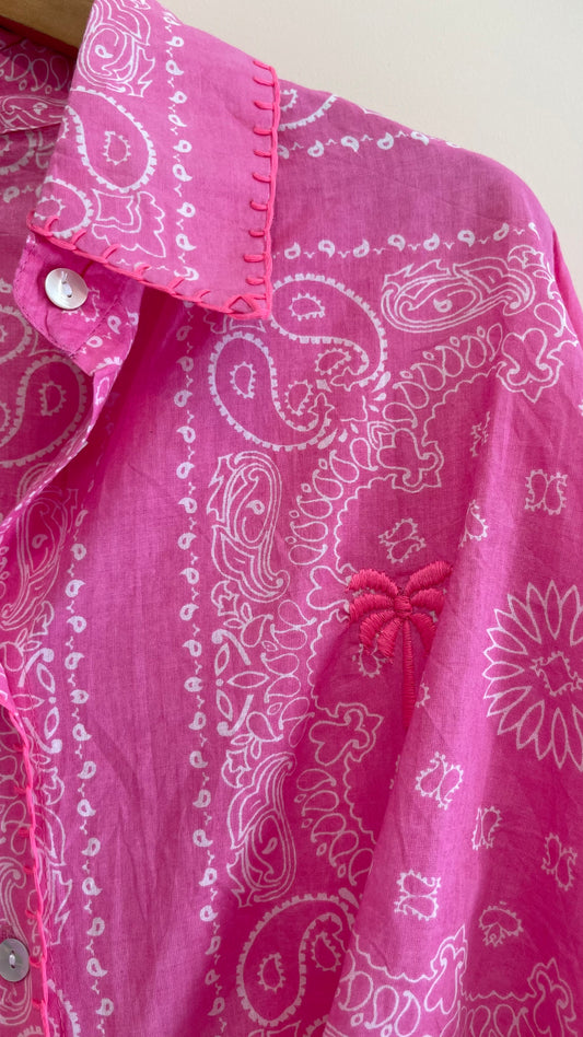 PLANET | Camisa estampada com bordados