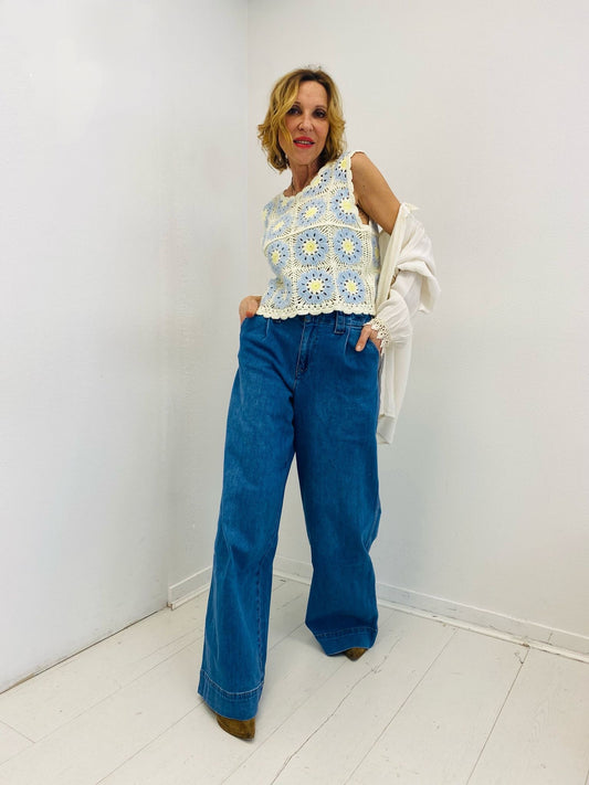 MARGARIDA | Top em crochet