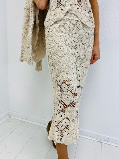 MURA | Saia midi em crochet