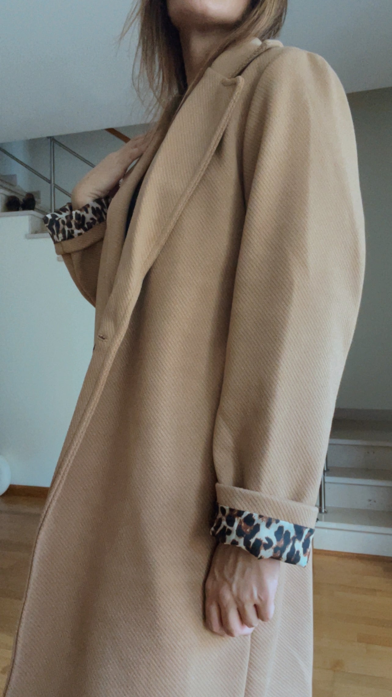 ADRIANE | Leopard-print lining coat