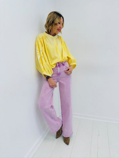 HERA | Camisa de riscas com bordados
