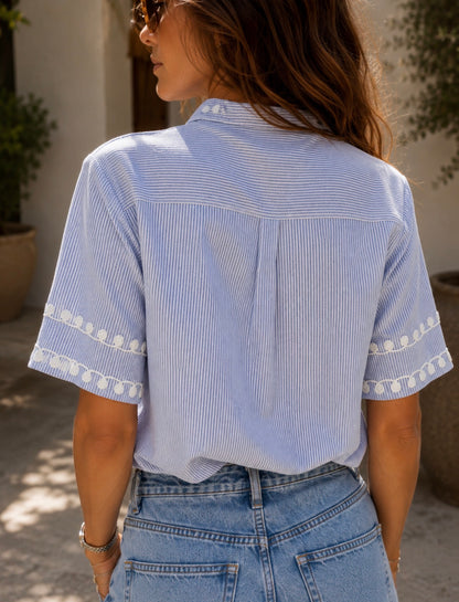 SERENA | Camisa com bordados