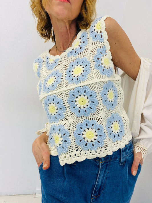 MARGARIDA | Top em crochet