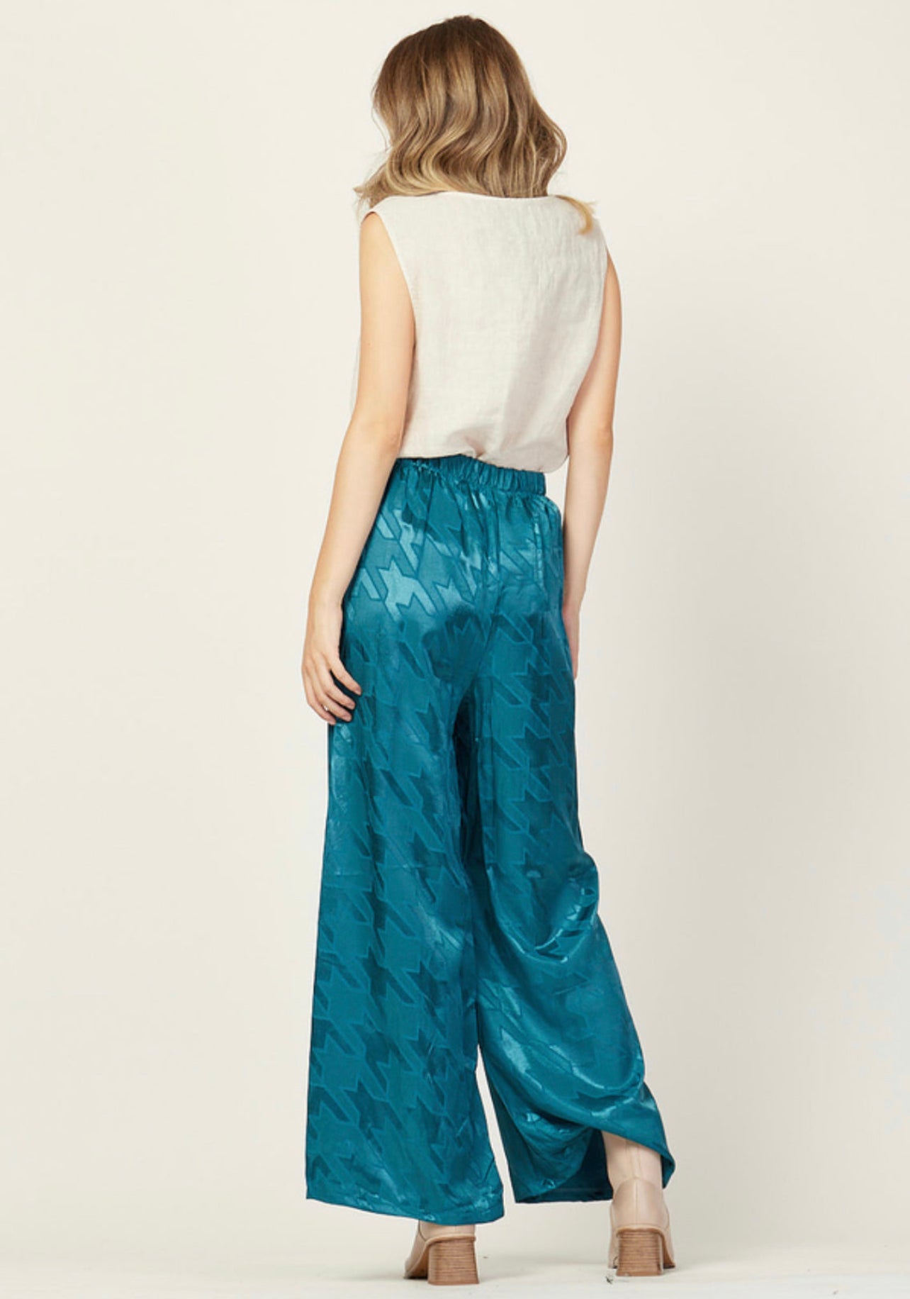 BRILLOS Cobalt | Satin set with printed stars