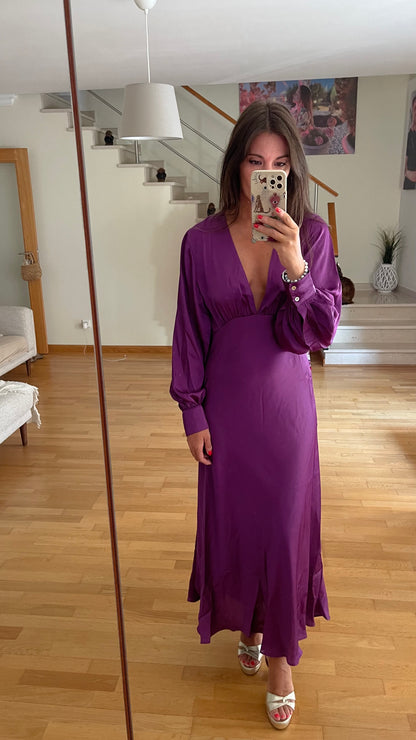 SATINADO | Vestido midi de satén