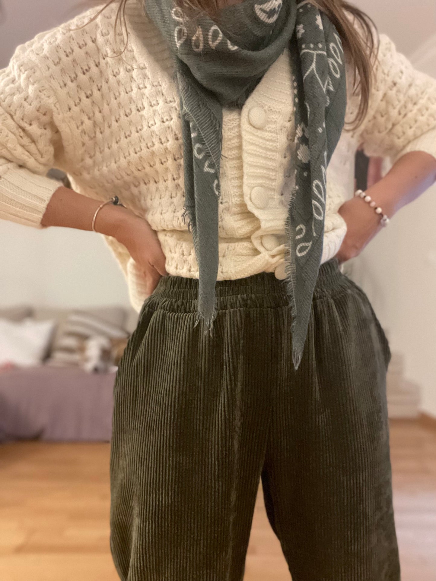DOREY | Corduroy jogger pants