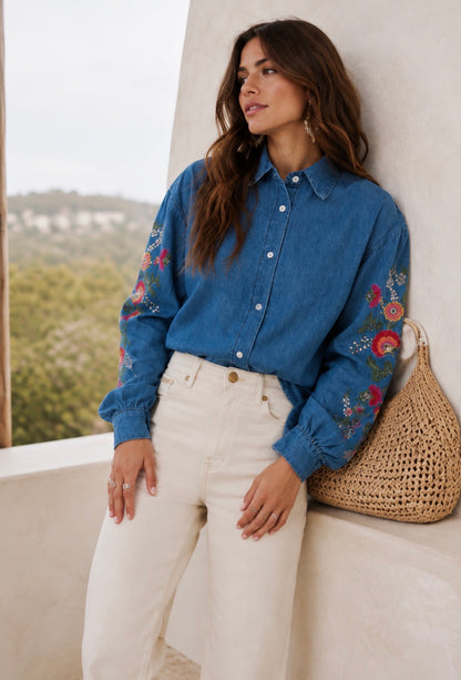 DENIM BLOOM SHIRT