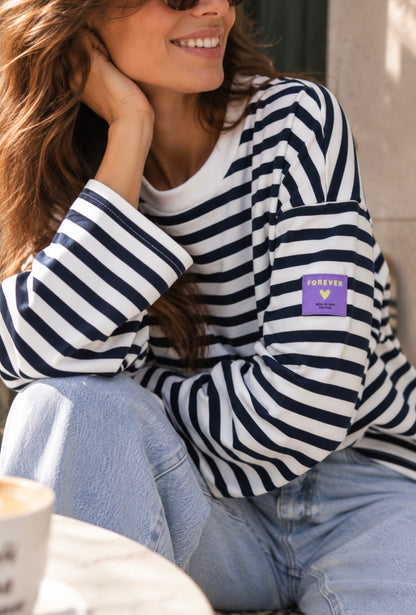 OCEAN STRIPES SWEATSHIRT