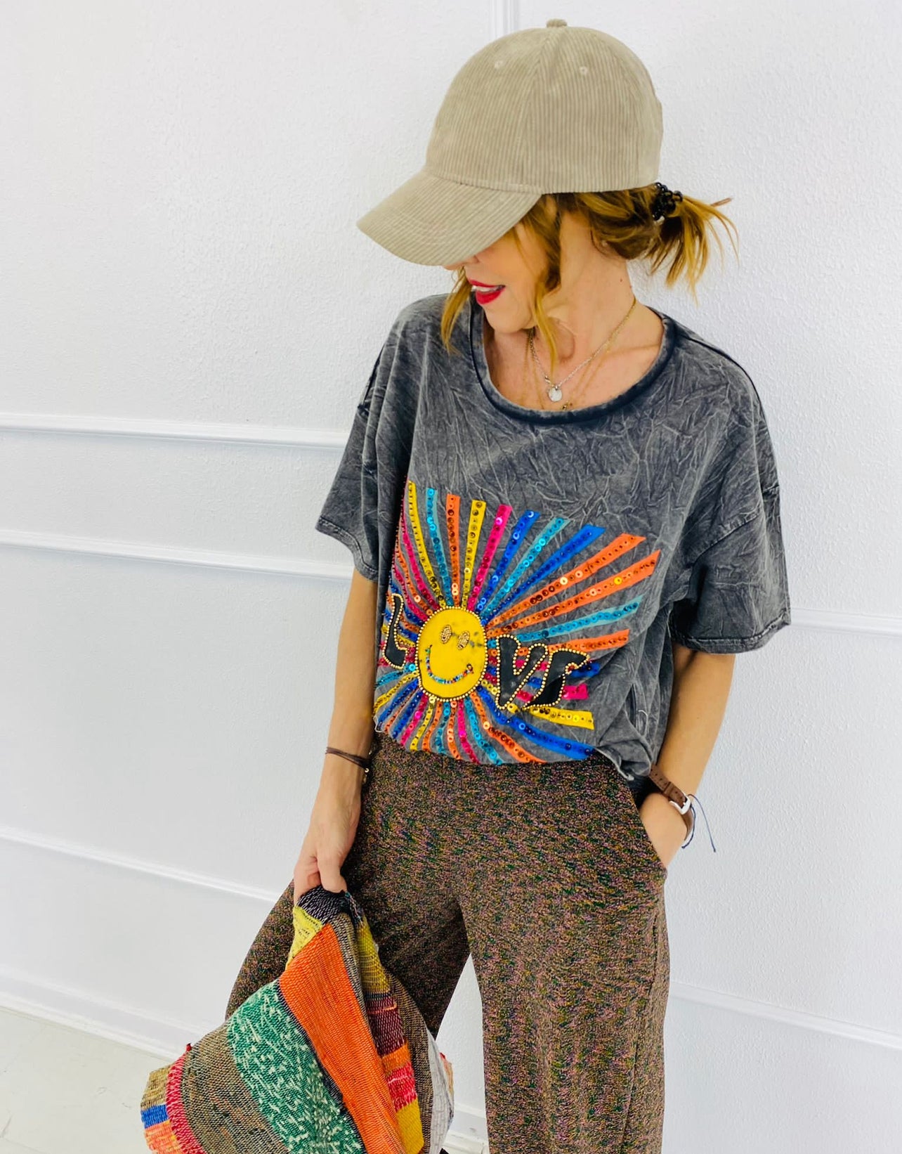 LOVE SUN | T-shirt with appliqués