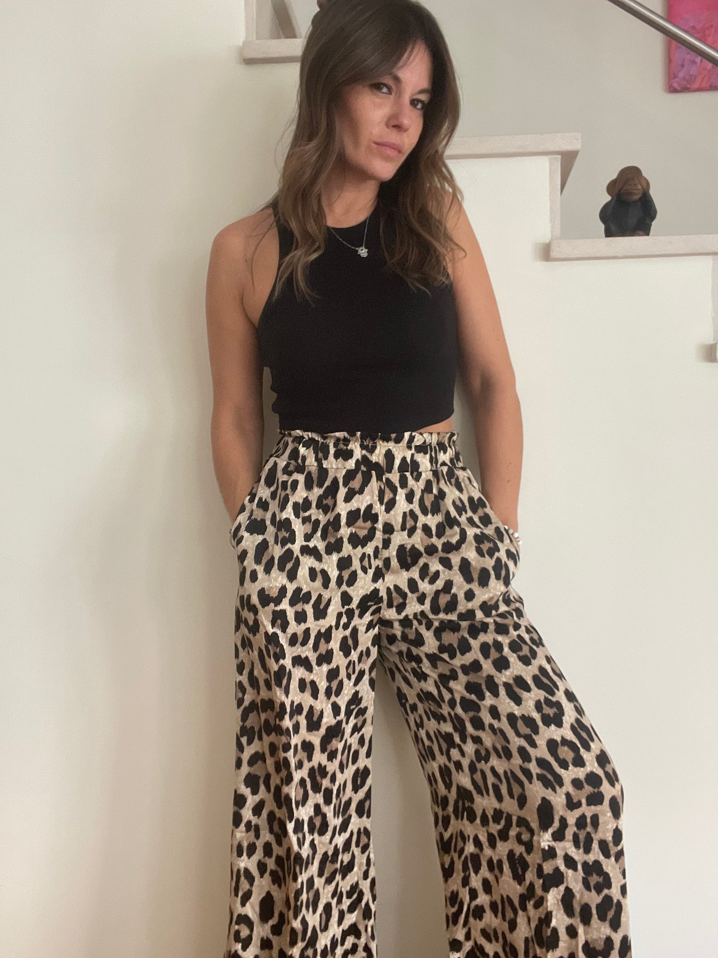 LEO | Animal print flowy pants