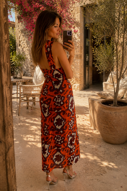 GOA ORANGE | Printed dress