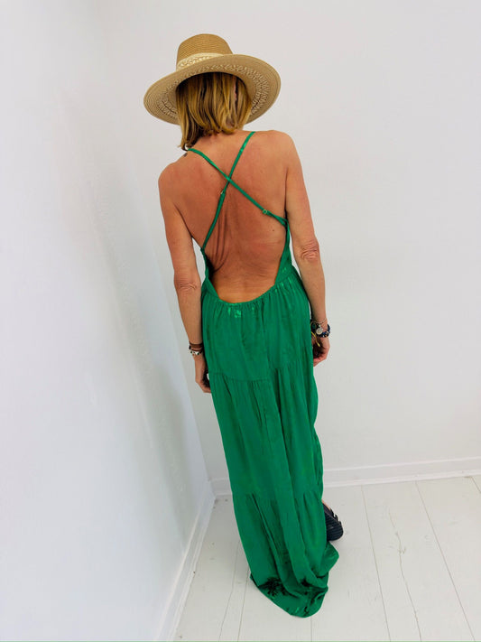 HANY | Vestido maxi cruzado nas costas