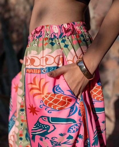 TROPICAL MAXI SKIRT