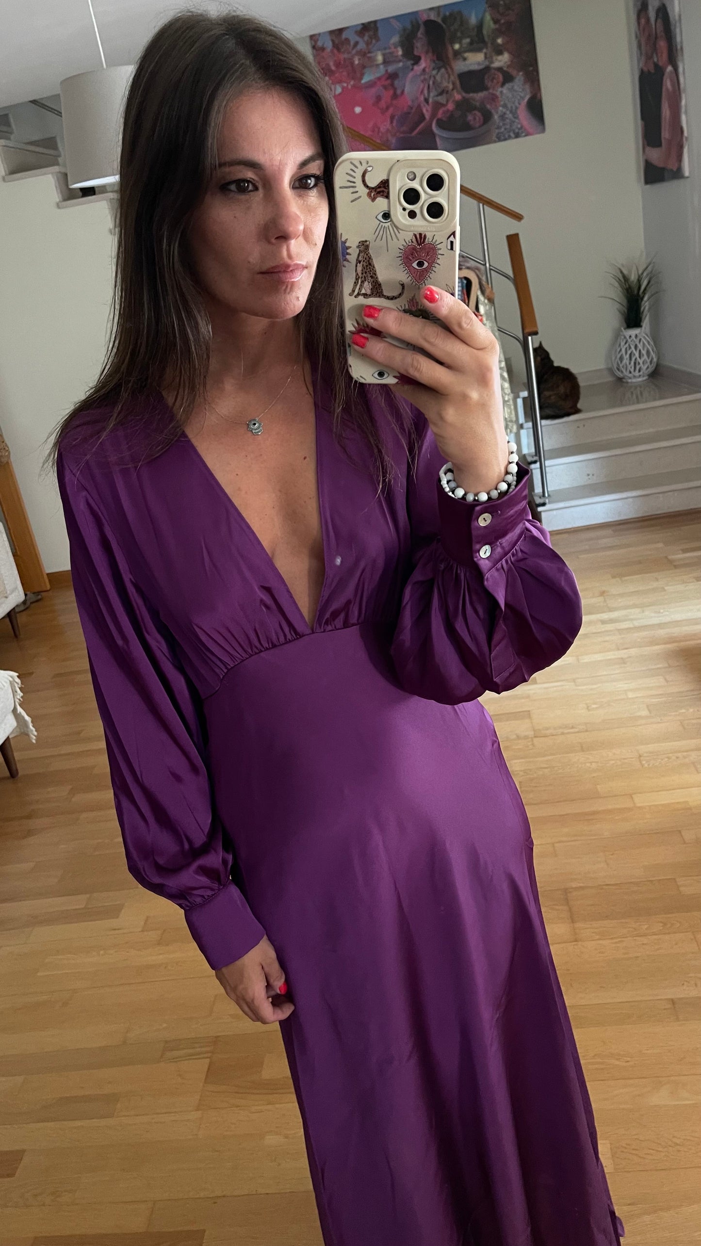 SATINADO | Vestido midi de satén