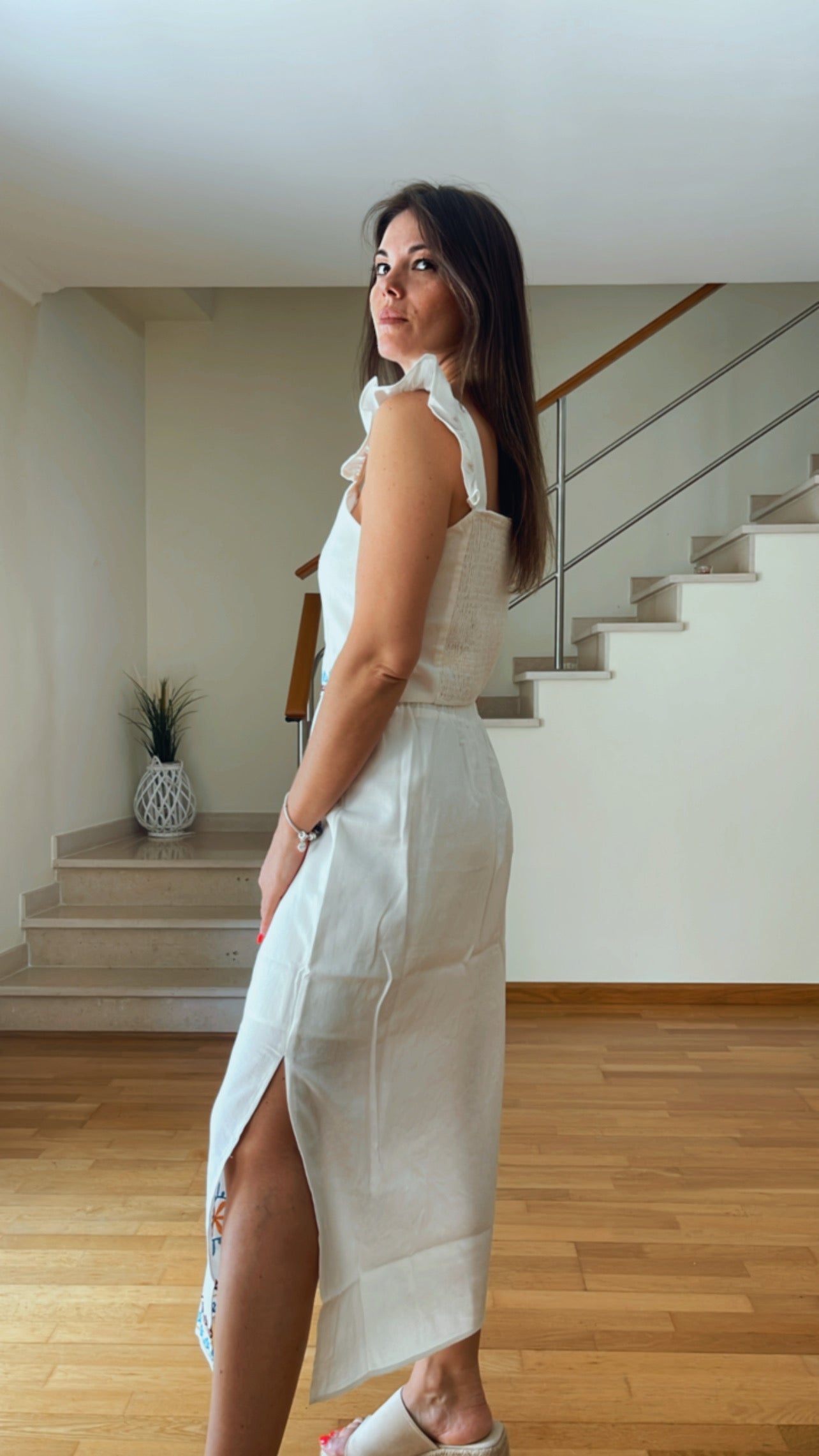 SANTORINI | Set with embroidery