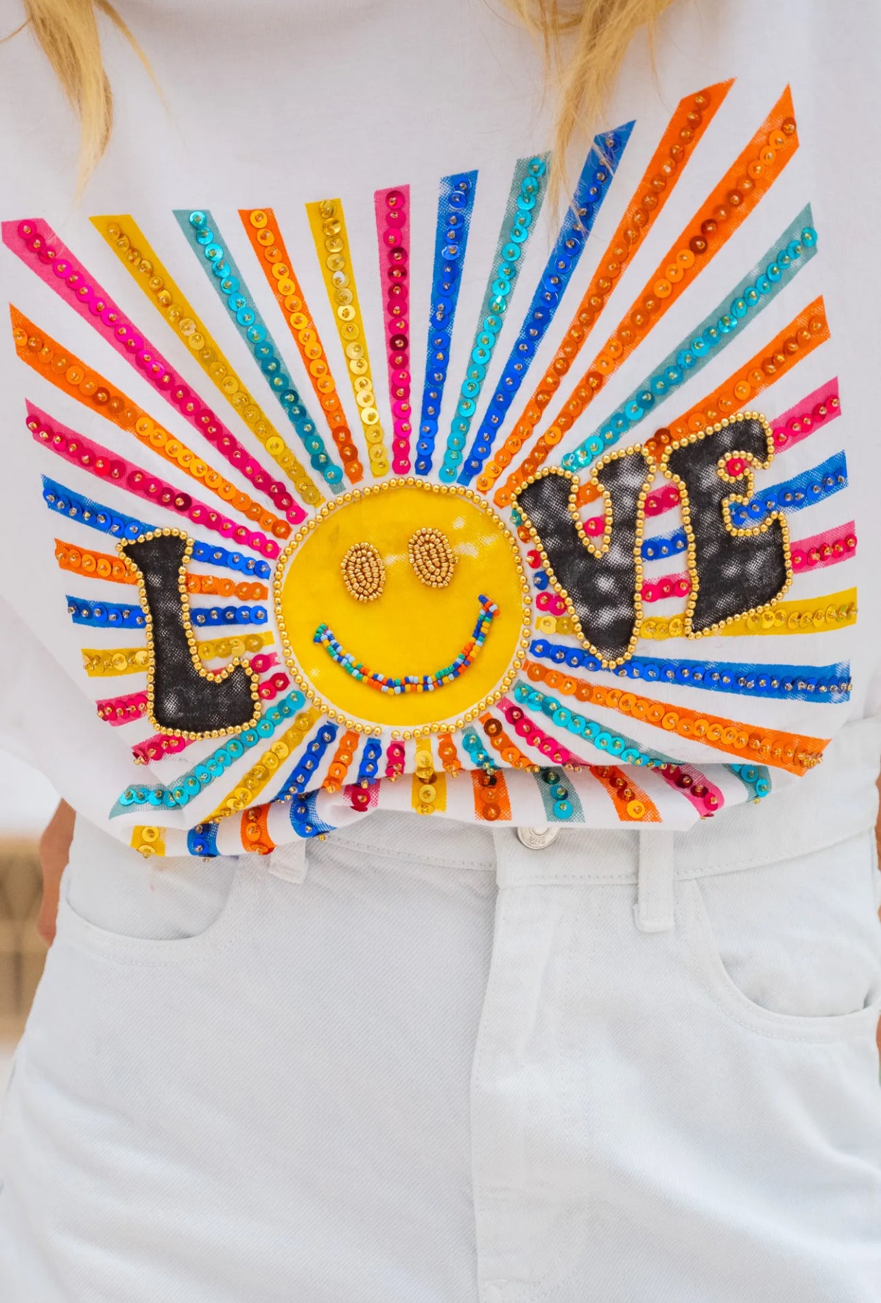 LOVE SUN | T-shirt with appliqués