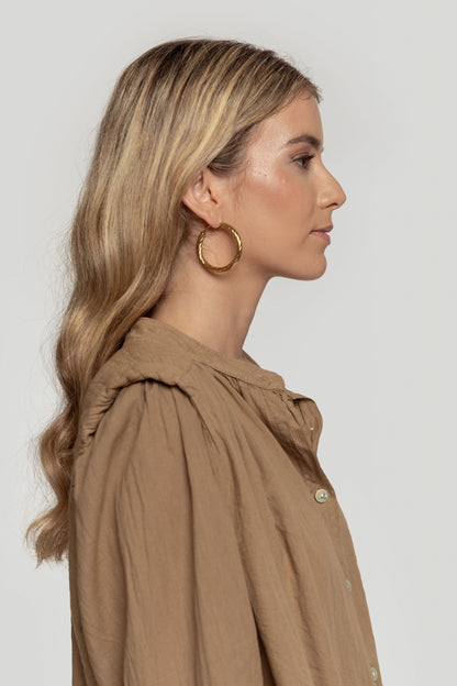 ADELE | Shirt with shoulder pads