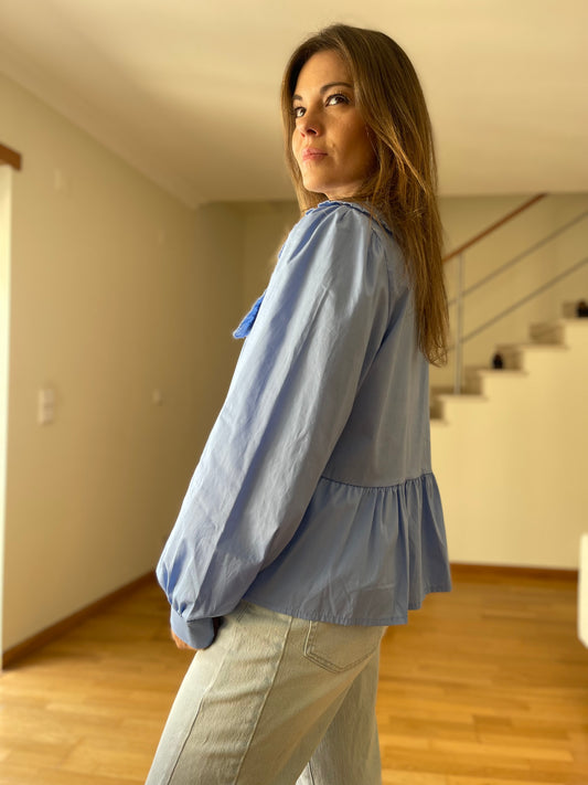 CAMILLA | Camisa con cuello babero