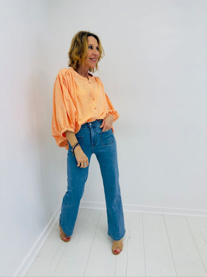 LARANJA LIMA | Camisa estampado vichy