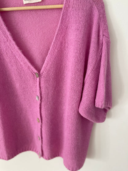 CHIARA | Short sleeve knitted coat