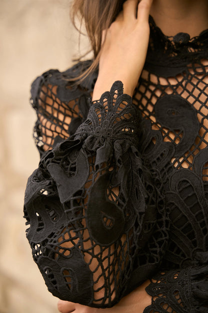 ODETTE GUIPURE BLOUSE