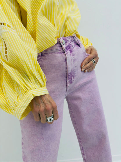 HERA | Camisa de riscas com bordados