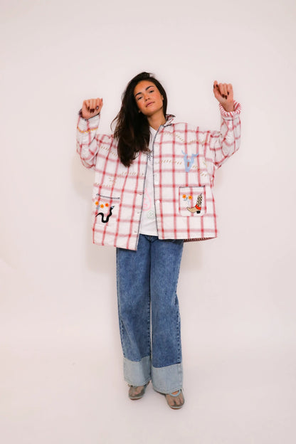 FOLK SQUARES JACKET