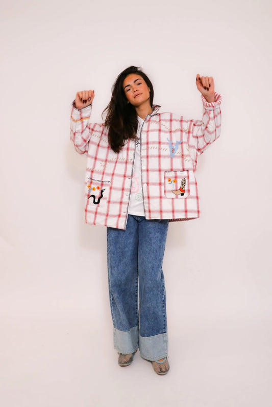 FOLK SQUARES JACKET