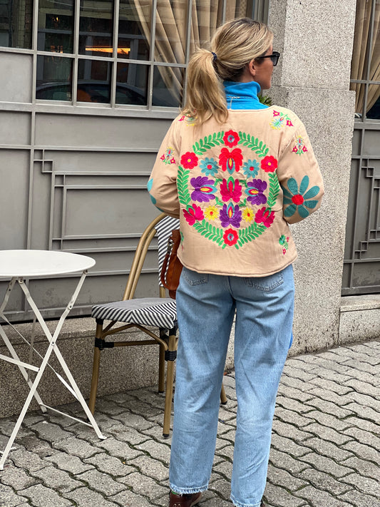 BOTICCELLI | Casaco com flores bordadas