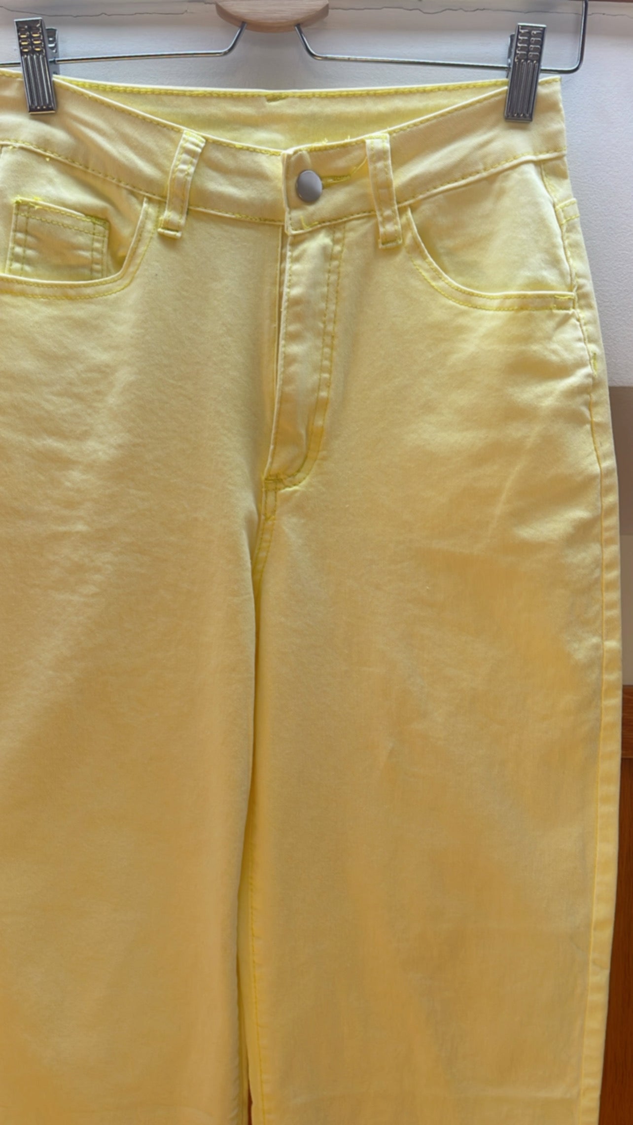 BIG SUN | Jeans wide leg amarelas