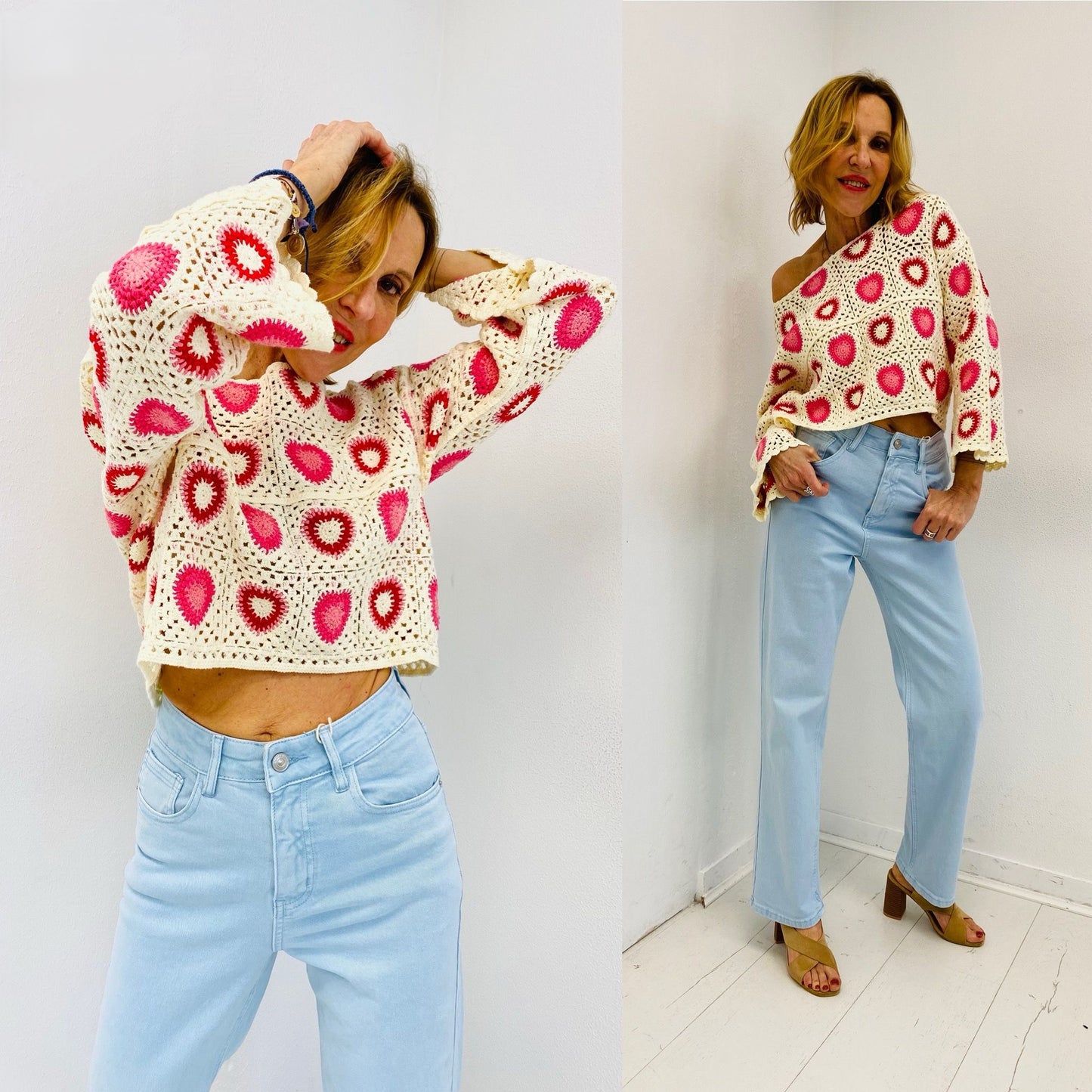 DROP | Camisola em croché com desenhos