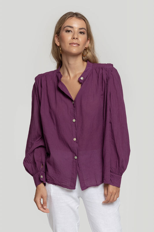 ADELE | Shirt with shoulder pads