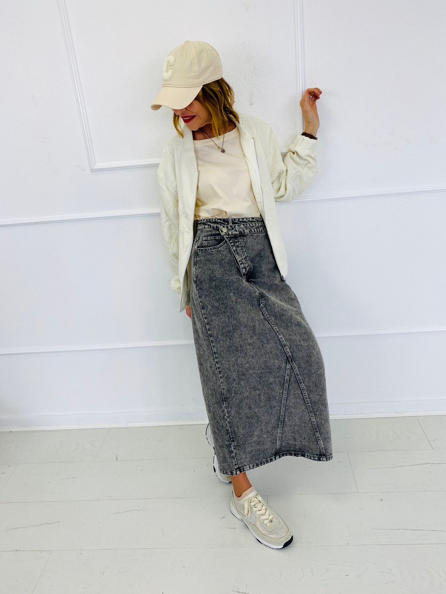 BONNIE | Falda vaquera midi
