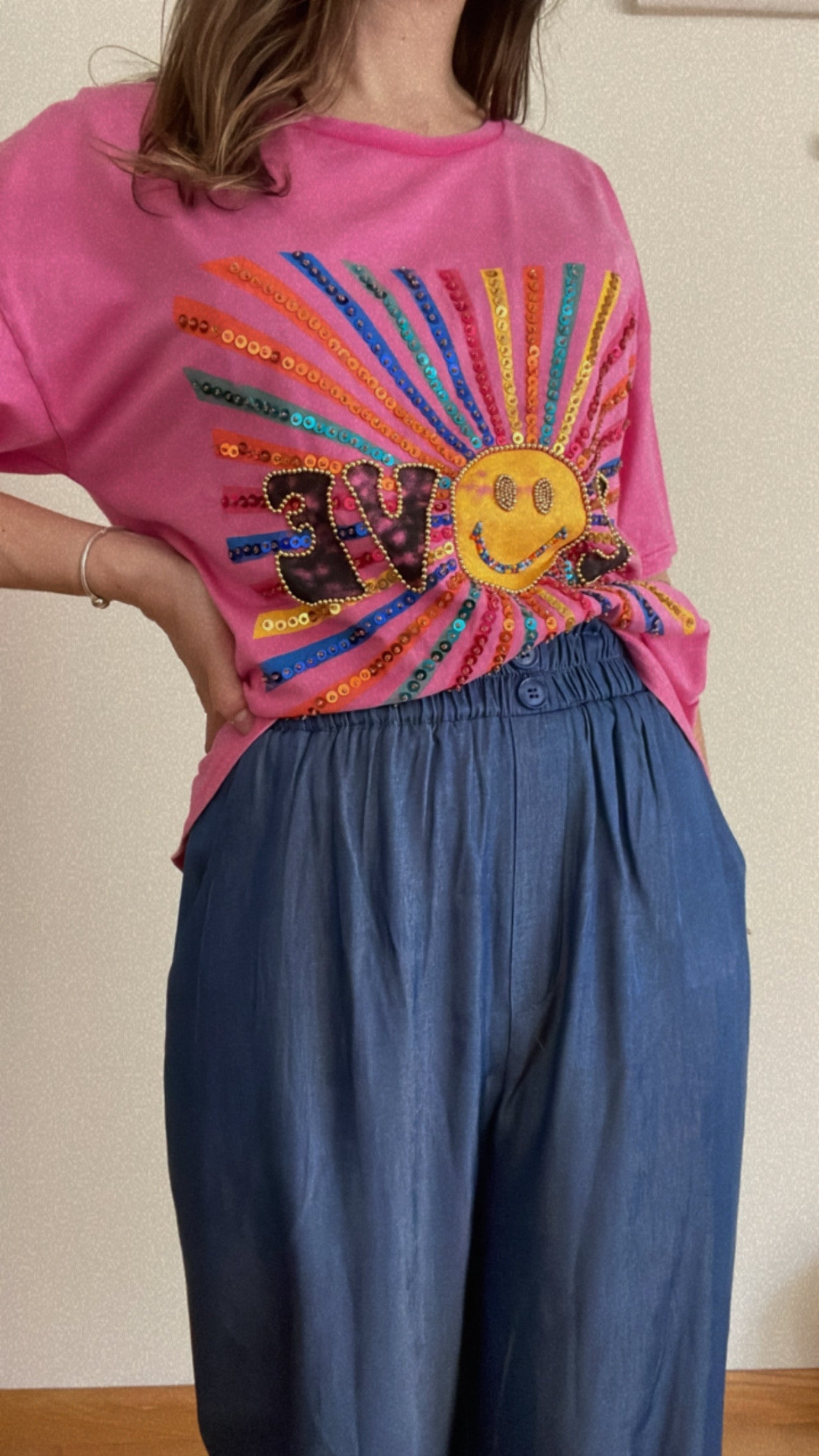 LOVE SUN | T-shirt with appliqués