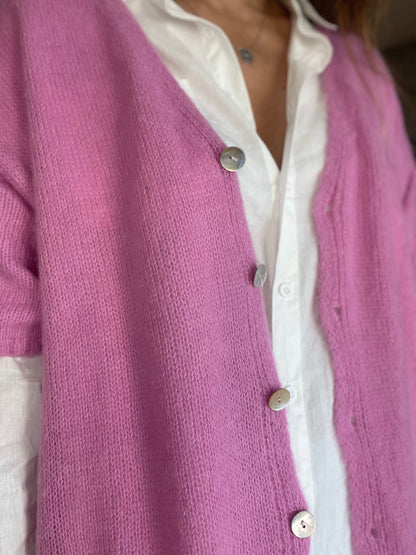 CHIARA | Short sleeve knitted coat