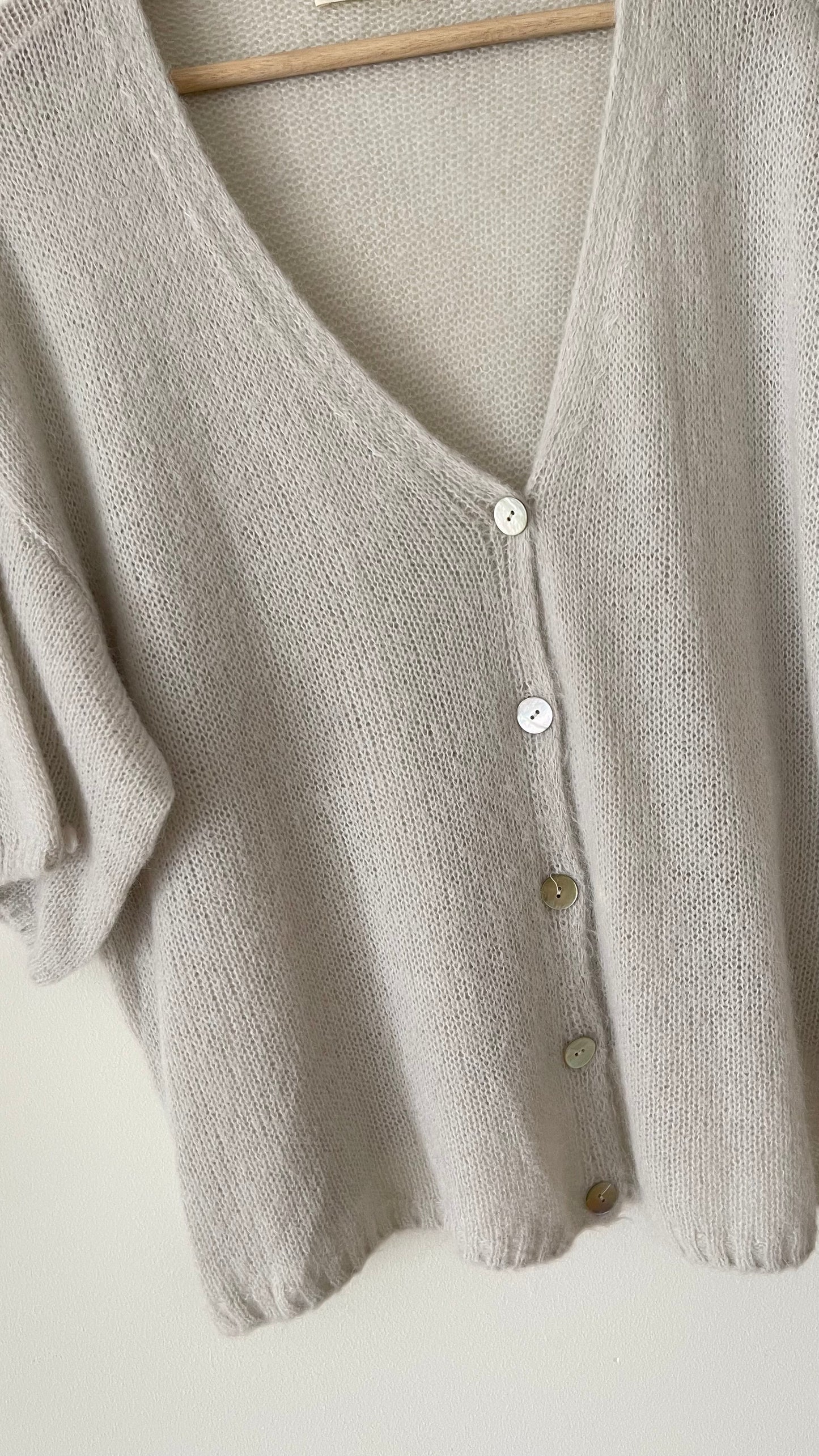 CHIARA | Short sleeve knitted coat