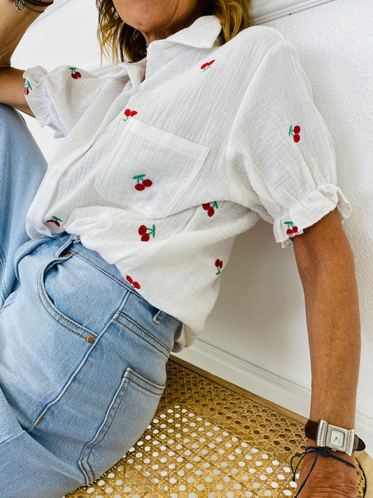 CHERRIES | Cotton shirt