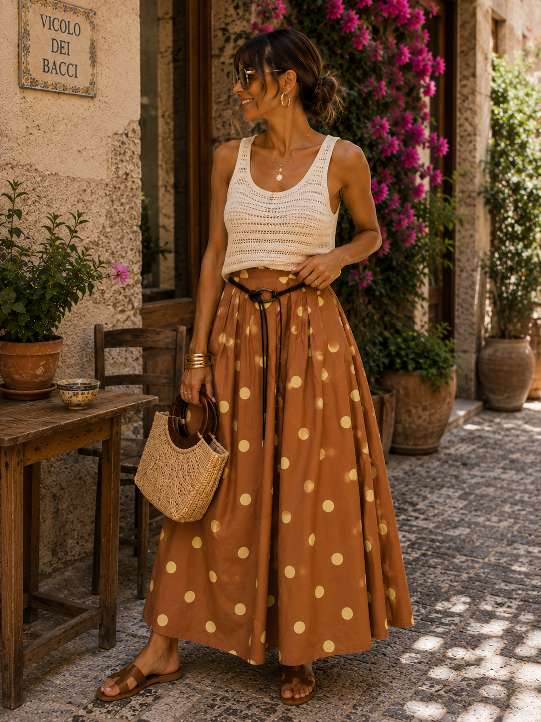 SUN DOT SKIRT