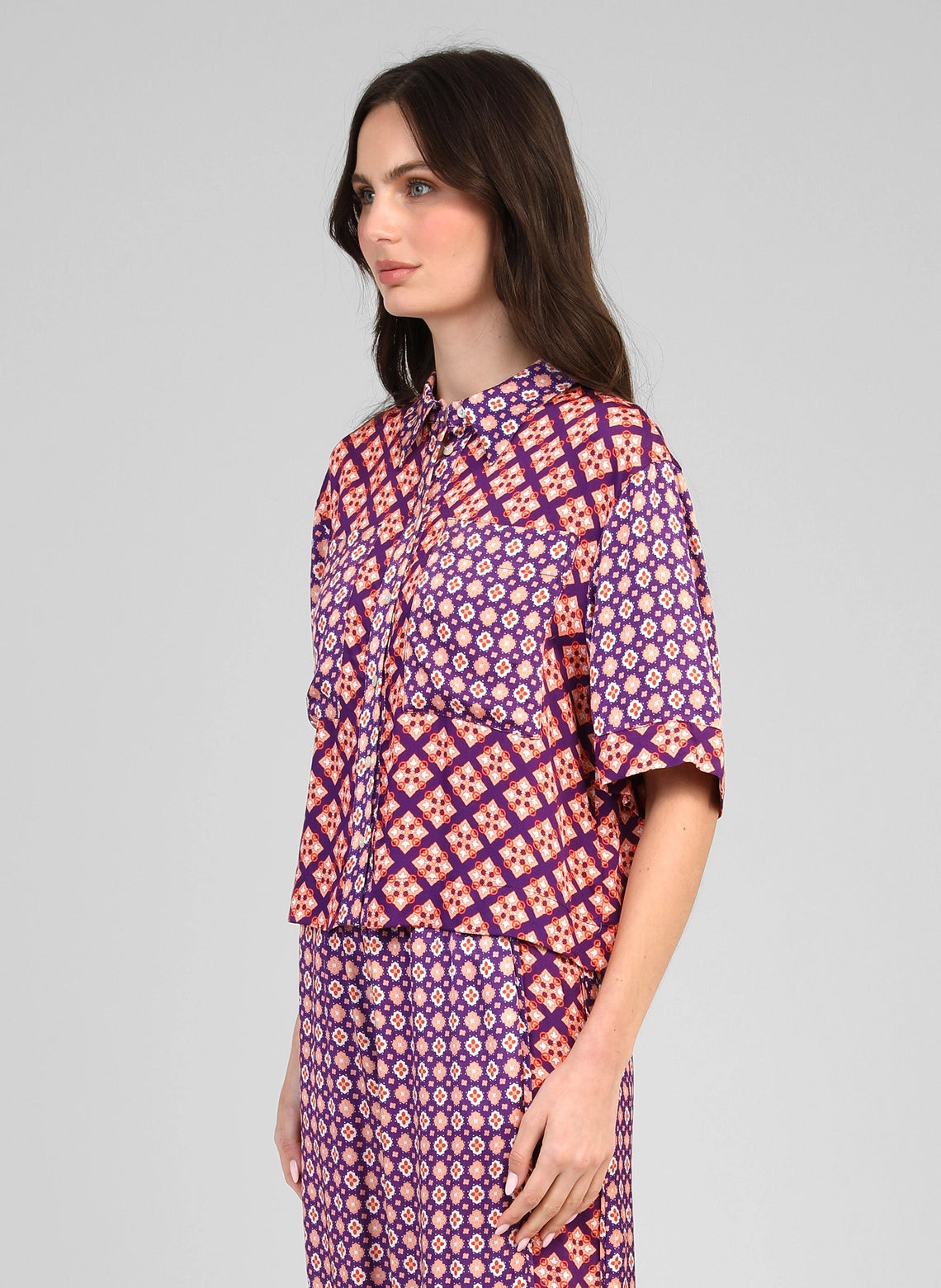 MOSAIC VIOLET SHIRT