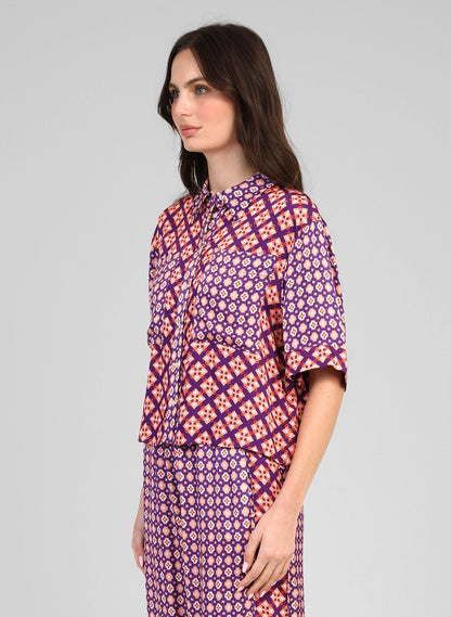 MOSAIC VIOLET SHIRT