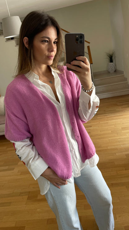 CHIARA | Short sleeve knitted coat