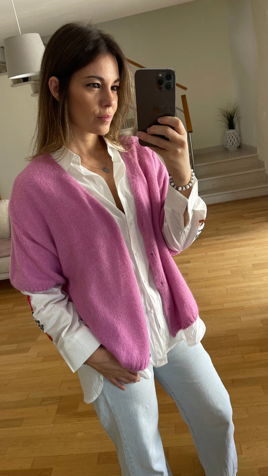 CHIARA | Short sleeve knitted coat