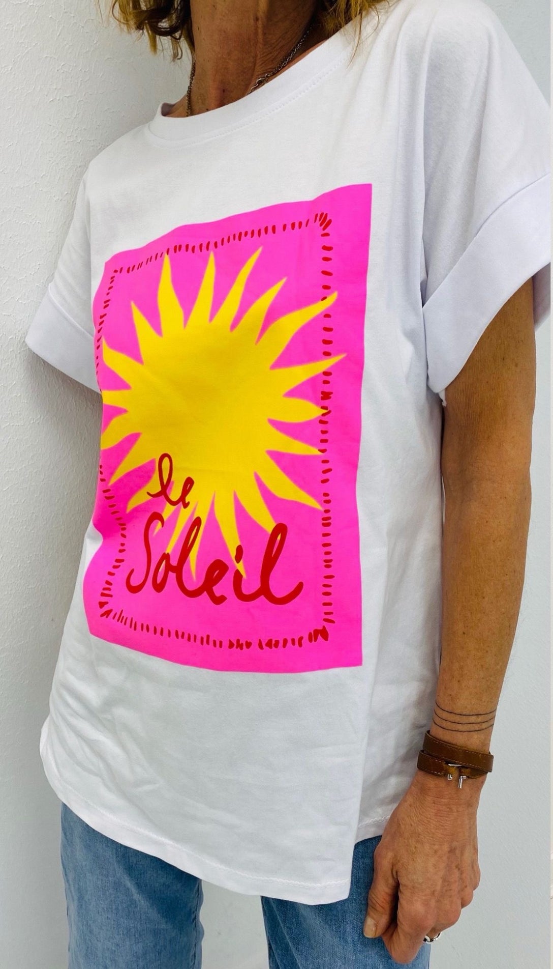 LE SOLEIL | T-shirt com sol estampado