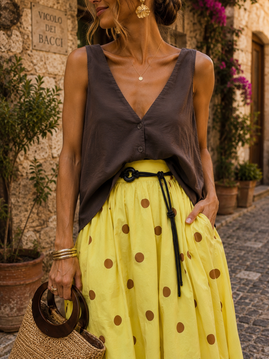 SUN DOT SKIRT