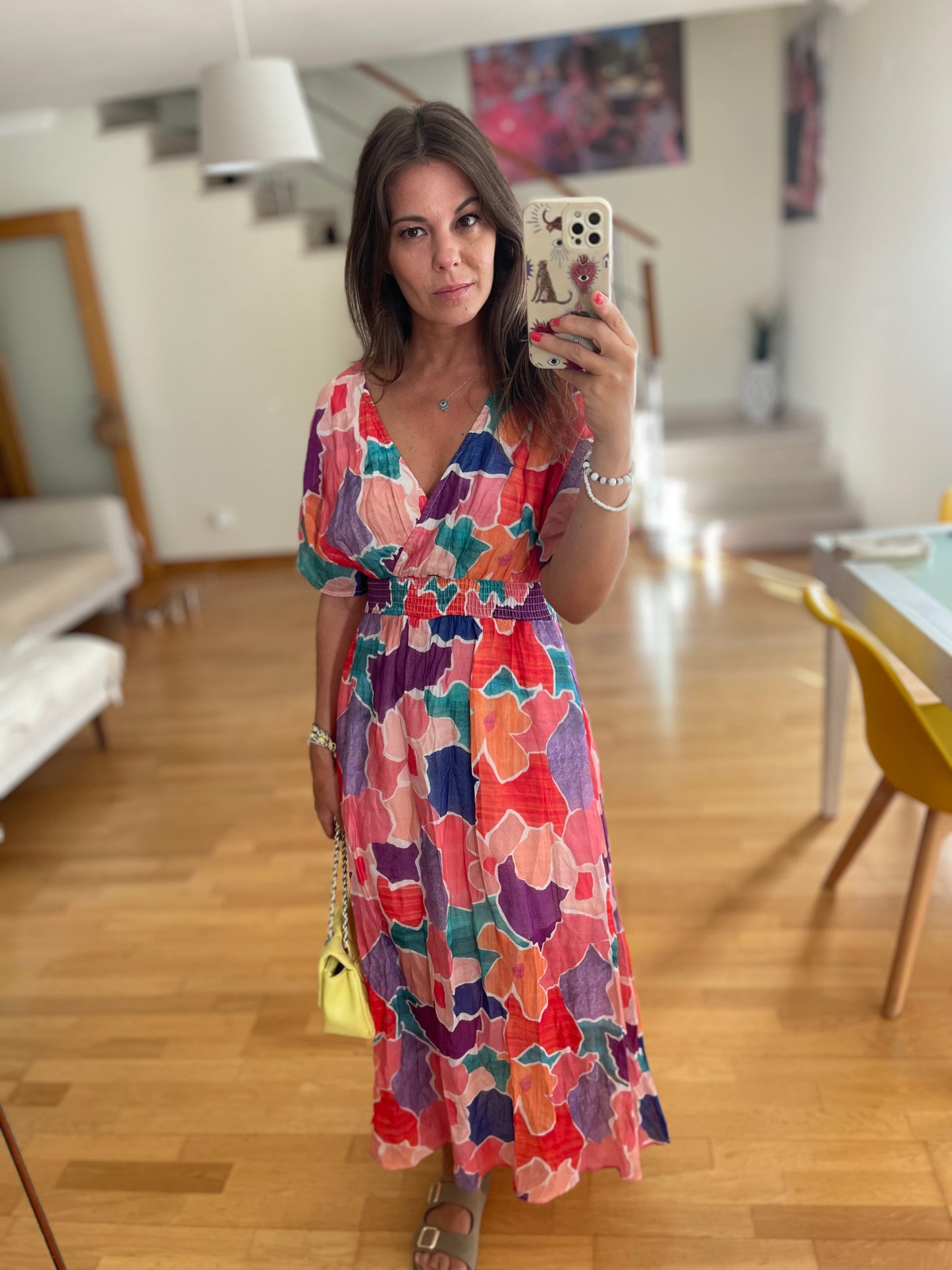 ACUARELA | Vestido estampado colorido