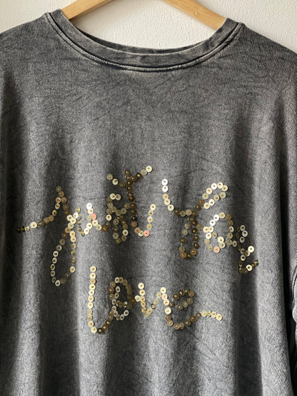 JUST LOVE| Cotton sweatshirt with sequins