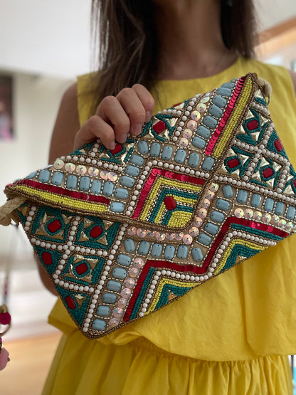 INDIA | Clutch with stones